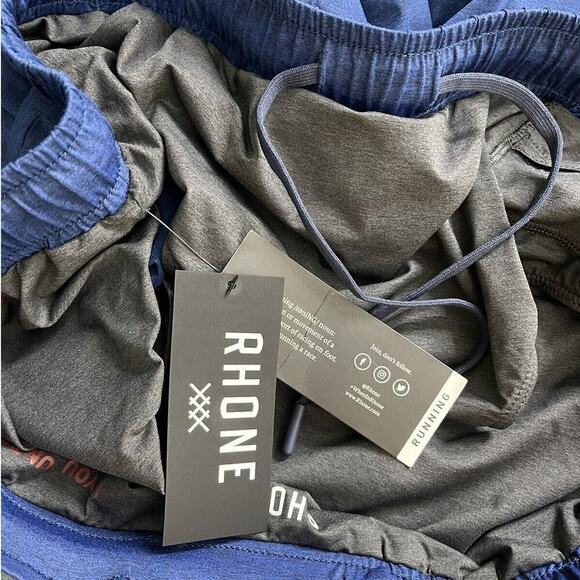 RHONE MEN'S RUNNING SHORTS NAVY BLUE SIZE XXL NWT‎ - Picture 7 of 8